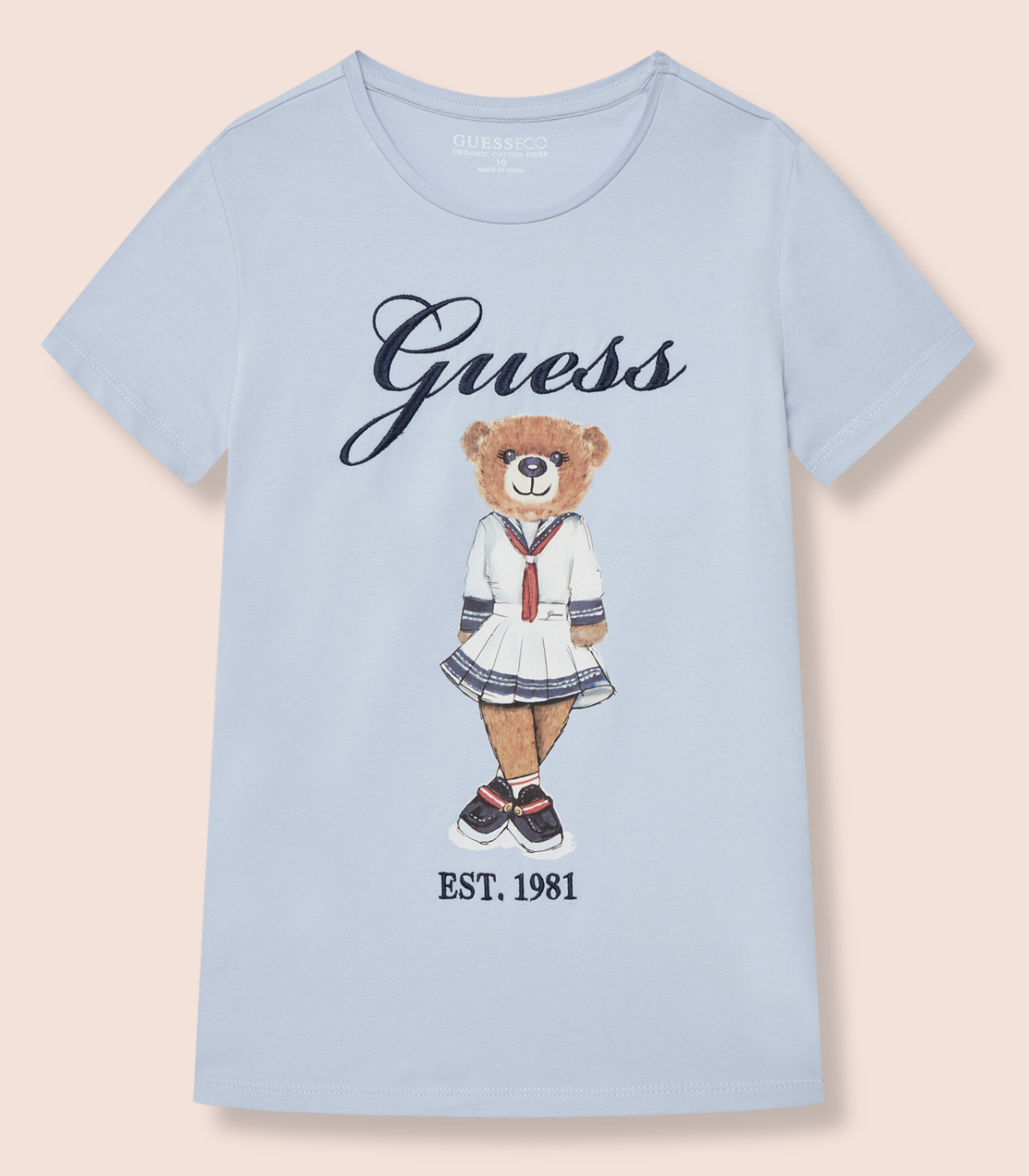 GUESS KIDS x Girls' T-Shirt in Astral Pale Blue