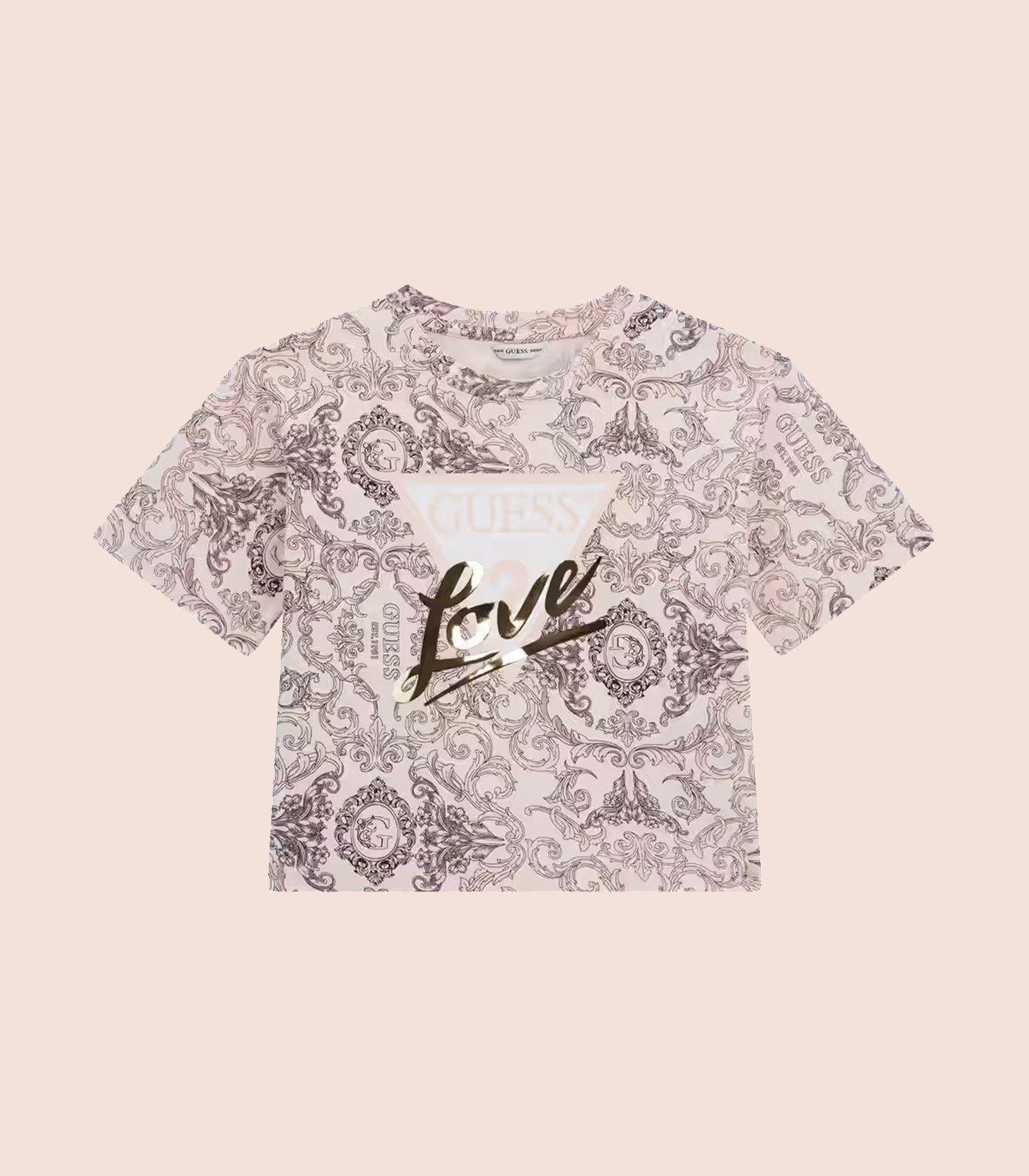 GUESS KIDS x Round Neck Printed T-Shirt