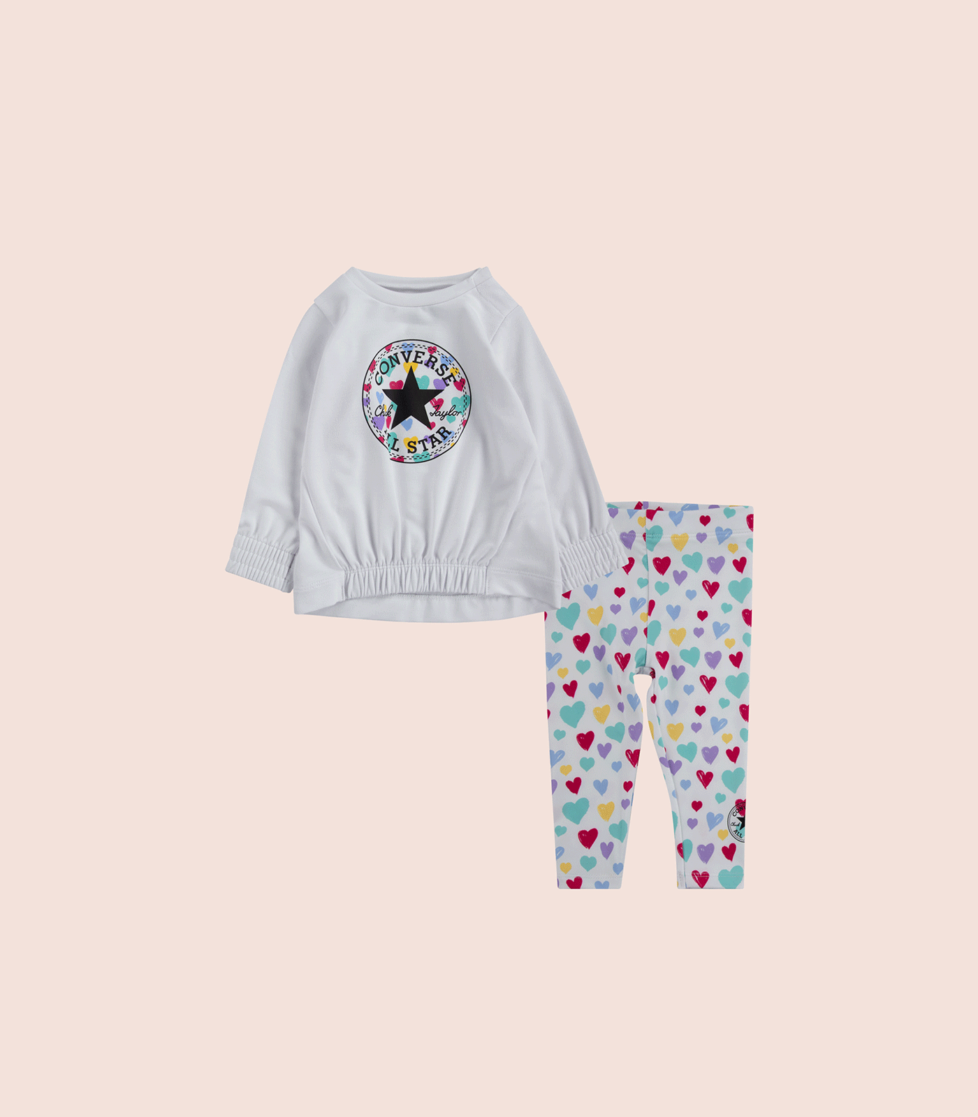 CONVERSE CHUCK PATCH CREWNECK AND LEGGINGS SET