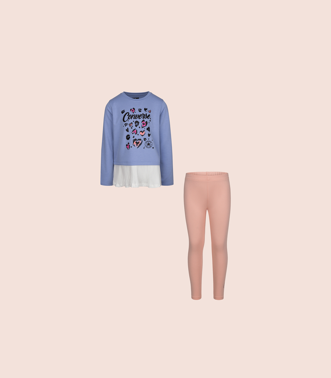 CONVERSE HIGH WAISTED PRINTED LEGGINGS SET
