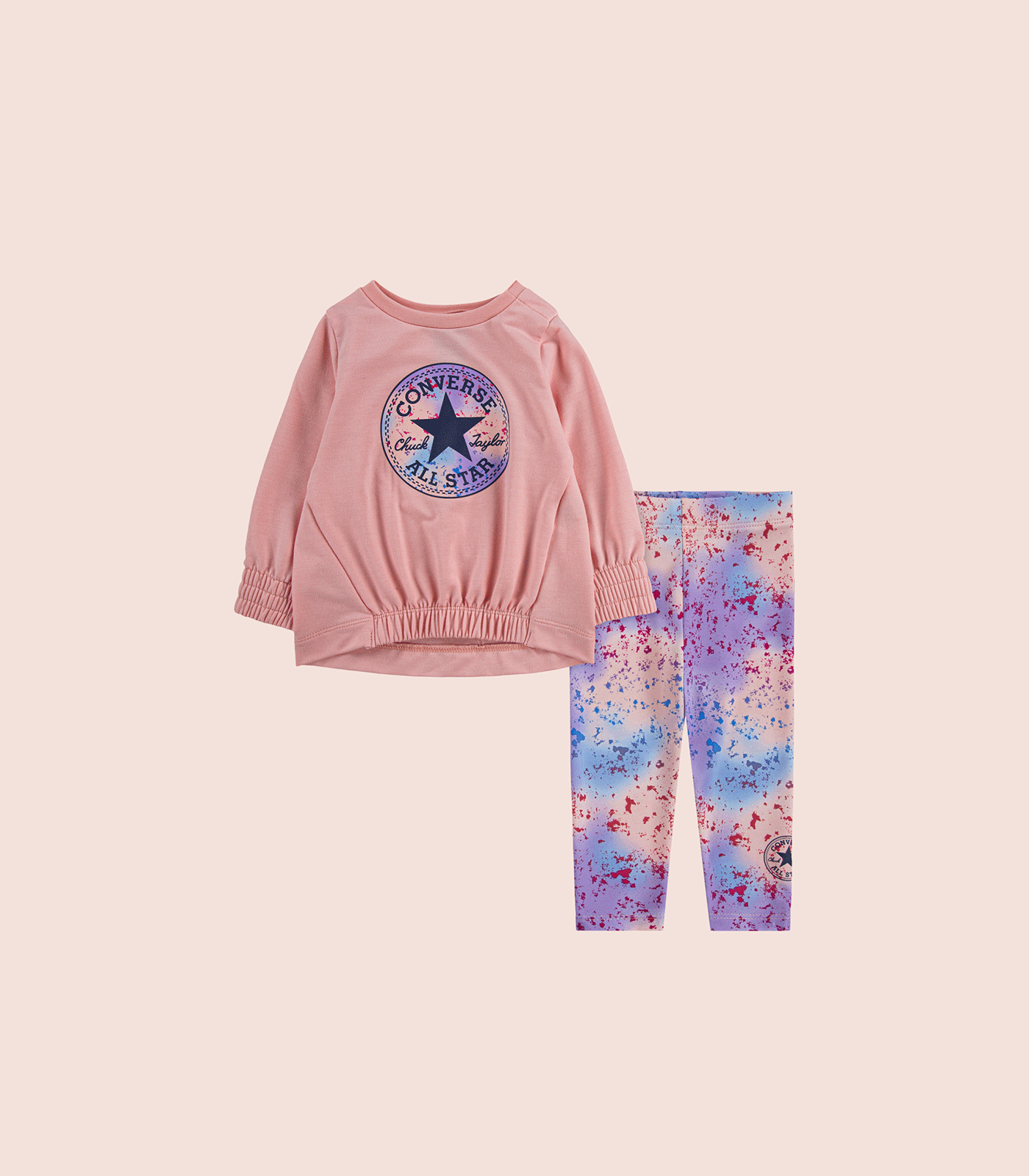CONVERSE CHUCK PATCH CREWNECK AND LEGGINGS SET