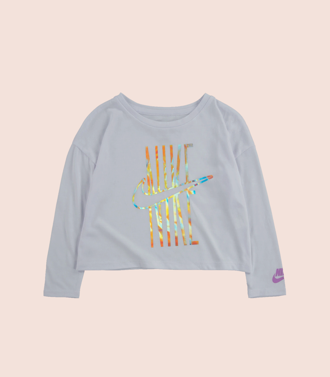 NIKE IRIDESCENT LOGO BOXY T-SHIRT