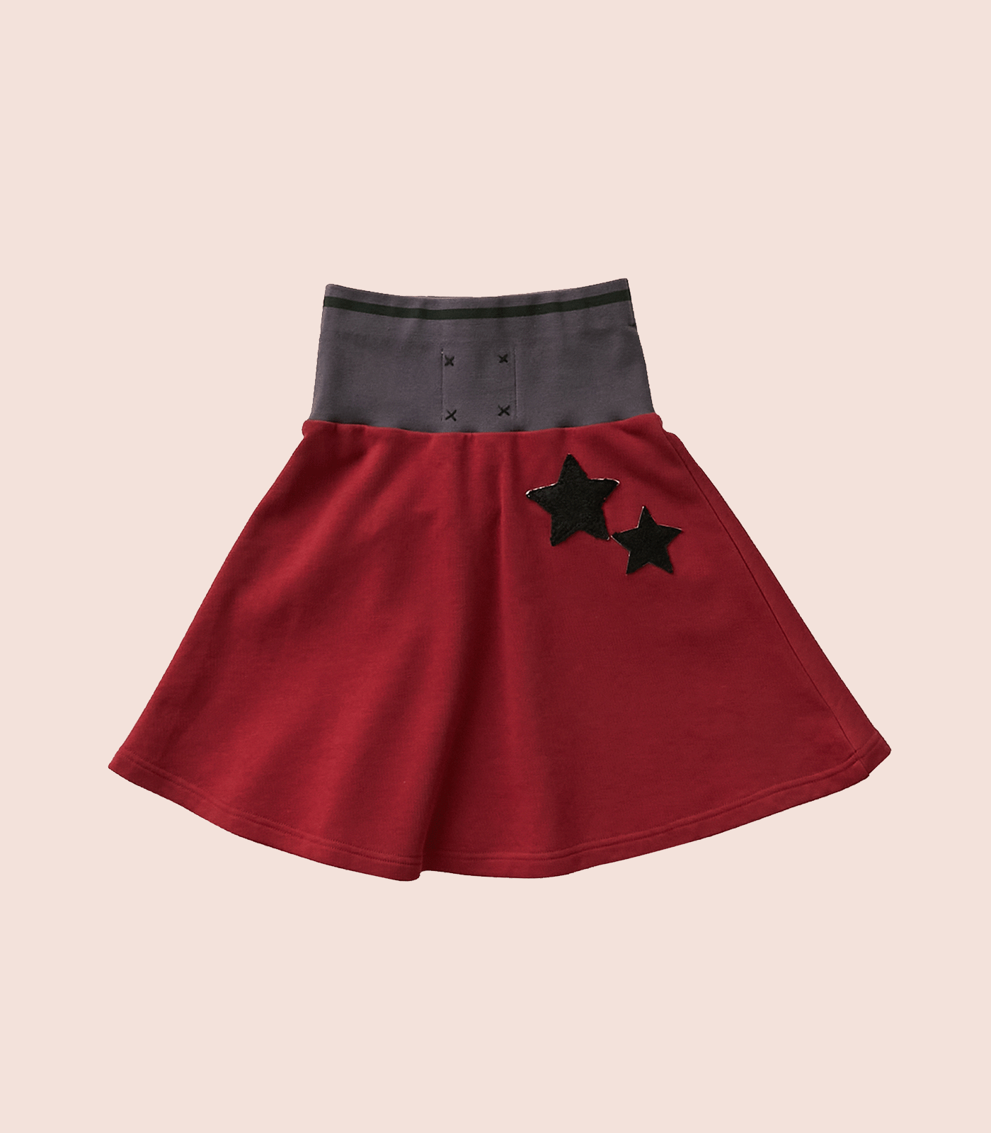 TWO-TONE BOMBER SKIRT