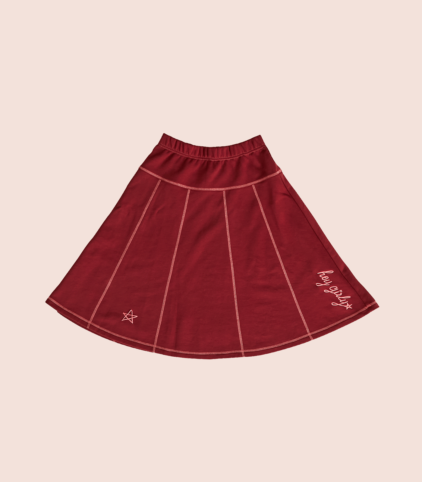 EXPOSED STITCH SKIRT