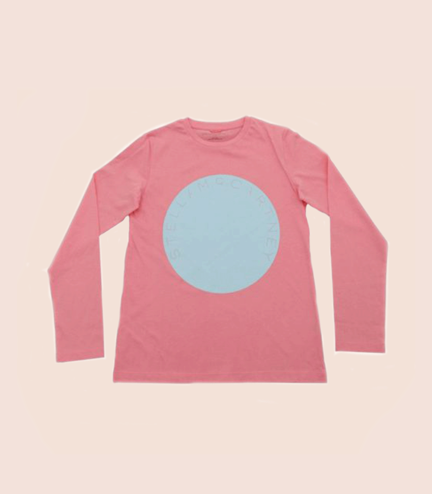 STELLA MCCARTNEY - T-SHIRT WITH BLUE LOGO PRINT