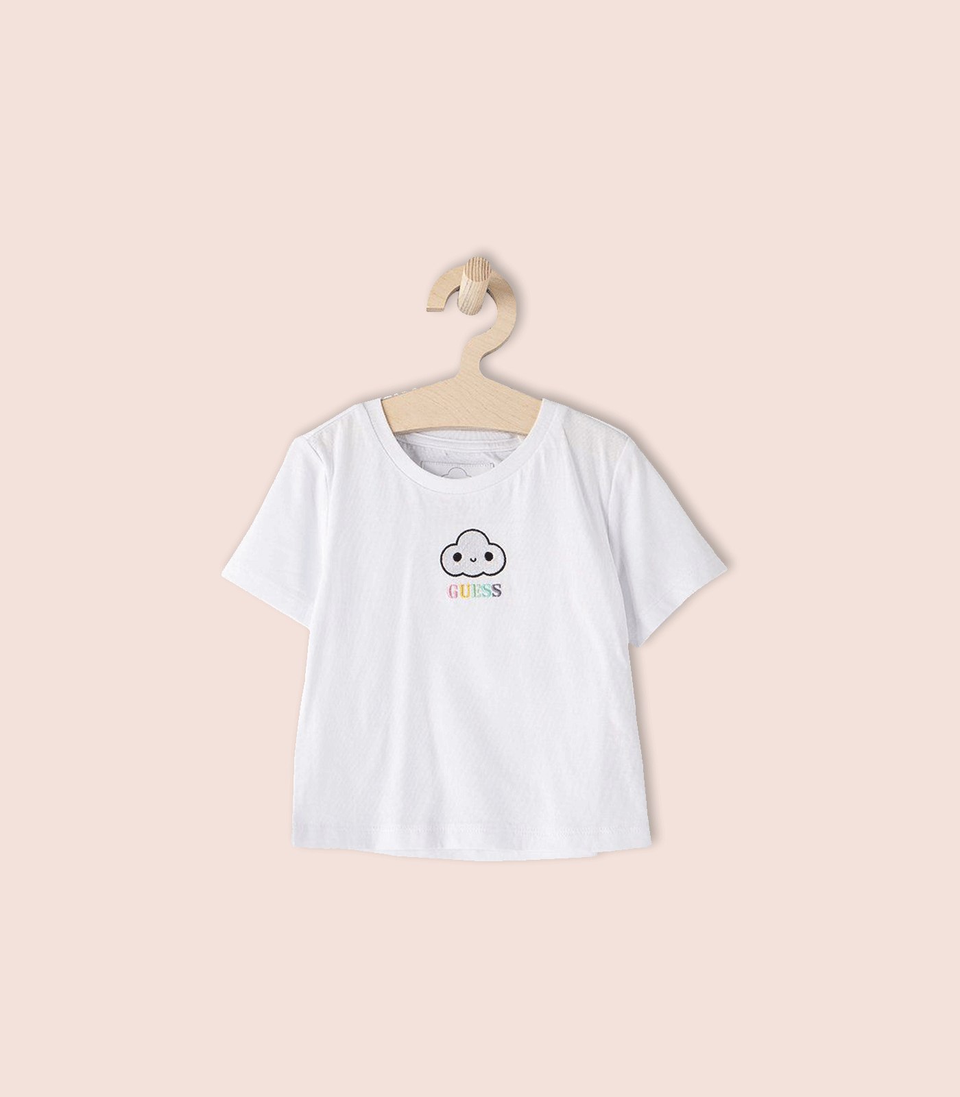 GUESS KIDS x FRIENDSWITHYOU - SOLID WHITE TEE WITH LOGO