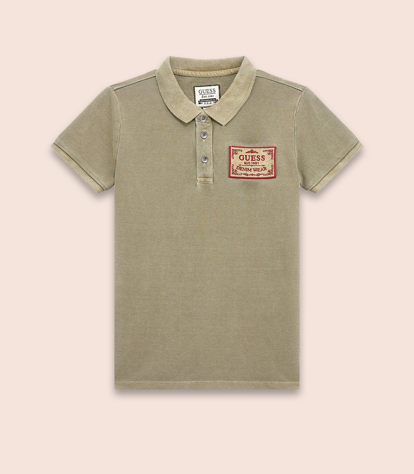 GUESS KIDS x  Washed Polo T-Shirt